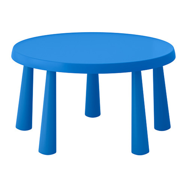 이케아 MAMMUT 어린이 테이블(원형) 실내외 겸용
