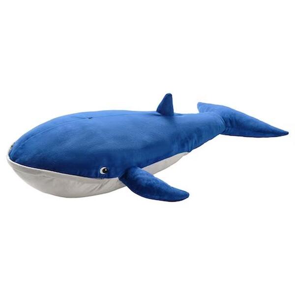 이케아 BLAVINGAD 블로빙아드 봉제인형 파란 고래 100cm 805.221.14